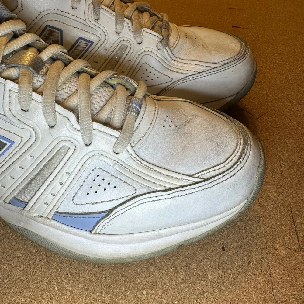 New Balance 409 Womens White Blue Cross Training Shoes WX409WL2 Size 10 Wide